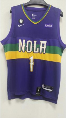 NBA 1 Williamson New Orleans Pelicans 22-23 city Maillot brodé